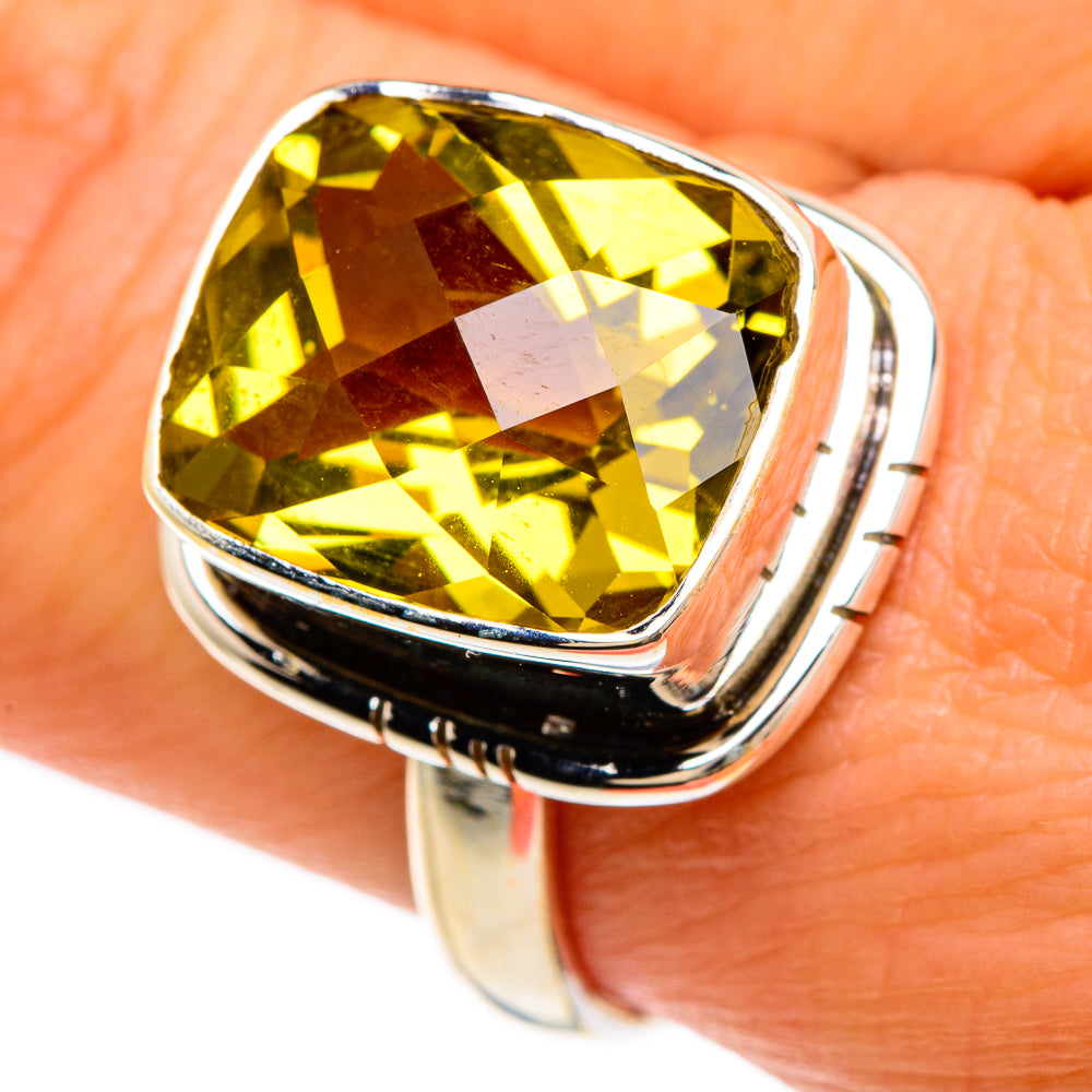 Lemon Quartz Rings handcrafted by Ana Silver Co - RING84966