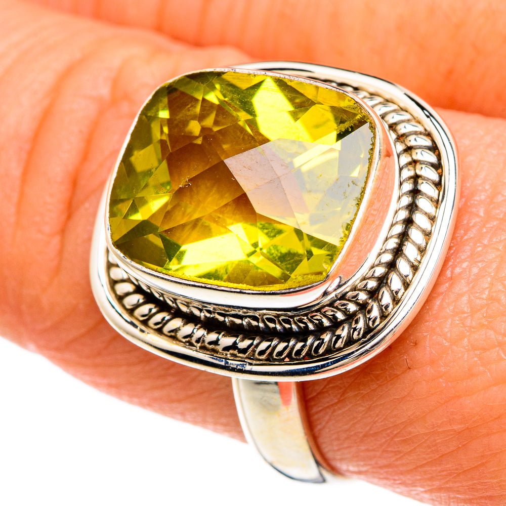 Lemon Quartz Rings handcrafted by Ana Silver Co - RING84967