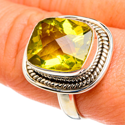 Lemon Quartz Rings handcrafted by Ana Silver Co - RING84967
