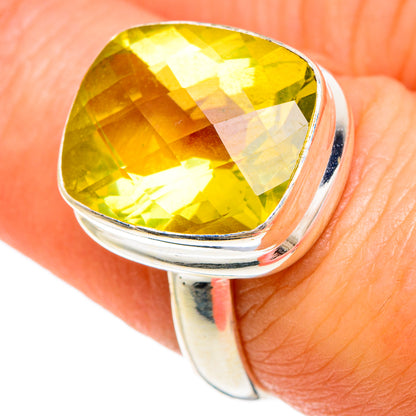 Lemon Quartz Rings handcrafted by Ana Silver Co - RING84968