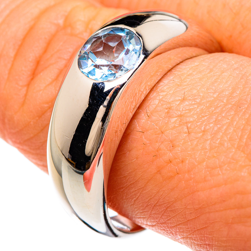 Blue Topaz Rings handcrafted by Ana Silver Co - RING84971
