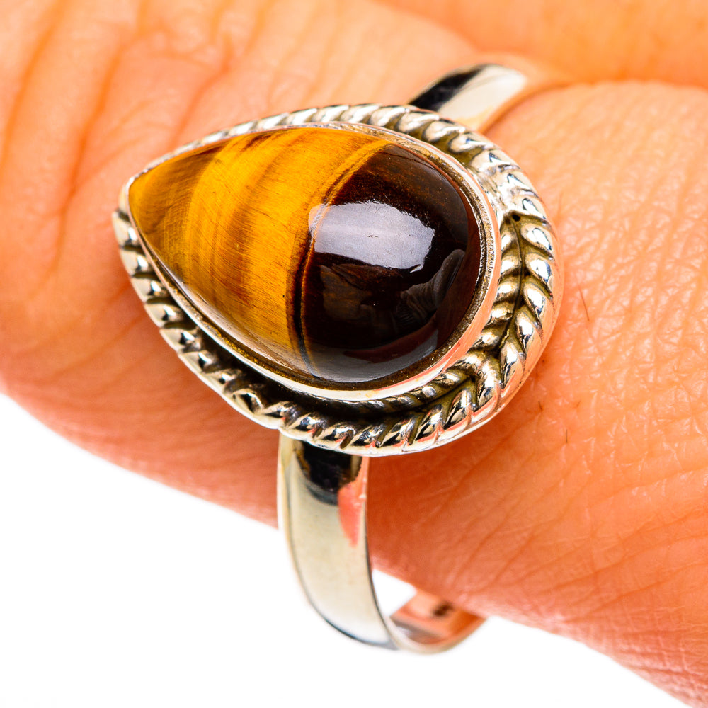 Tiger Eye Rings handcrafted by Ana Silver Co - RING84985