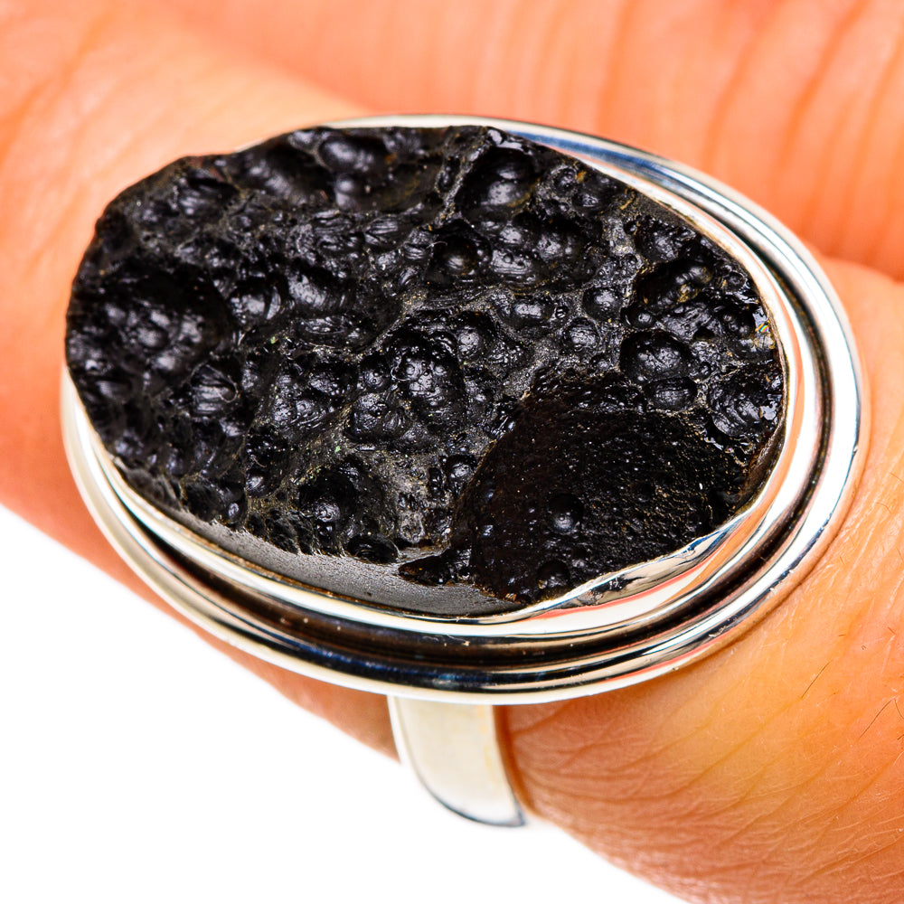 Tektite Rings handcrafted by Ana Silver Co - RING85003