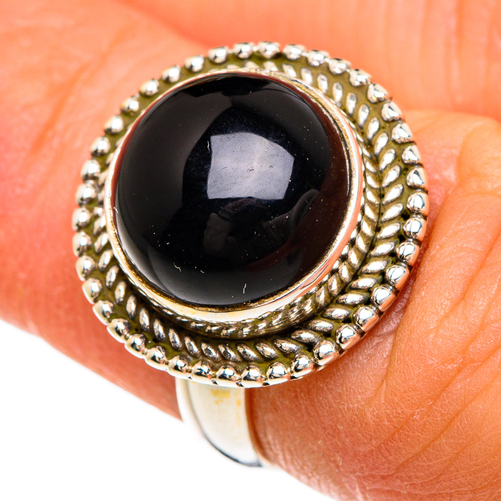 Black Onyx Rings handcrafted by Ana Silver Co - RING85004