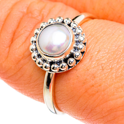 Cultured Pearl Rings handcrafted by Ana Silver Co - RING85007