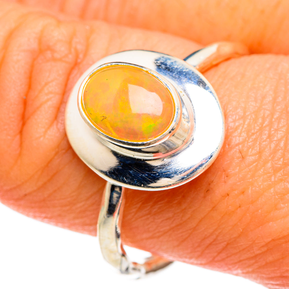 Ethiopian Opal Rings handcrafted by Ana Silver Co - RING85009