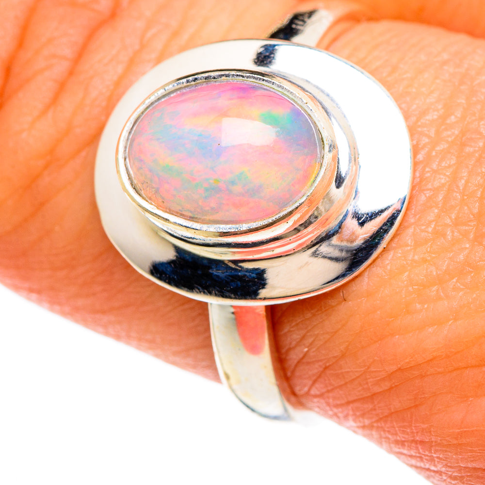 Ethiopian Opal Rings handcrafted by Ana Silver Co - RING85010