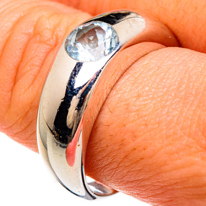 Blue Topaz Rings handcrafted by Ana Silver Co - RING85014