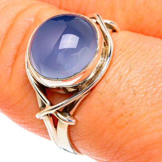 Chalcedony Rings handcrafted by Ana Silver Co - RING85015