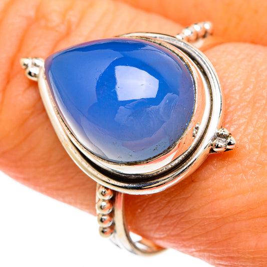 Chalcedony Rings handcrafted by Ana Silver Co - RING85017