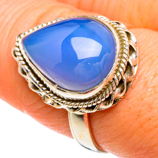 Chalcedony Rings handcrafted by Ana Silver Co - RING85022