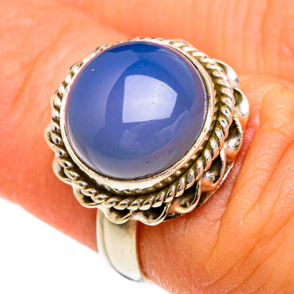 Chalcedony Rings handcrafted by Ana Silver Co - RING85023