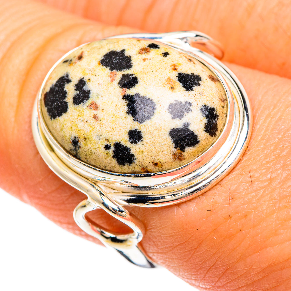 Dalmatian Jasper Rings handcrafted by Ana Silver Co - RING85029