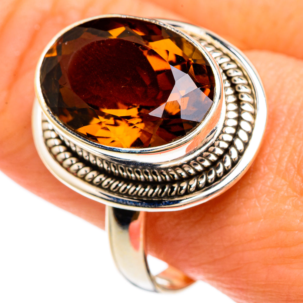 Mandarin Citrine Rings handcrafted by Ana Silver Co - RING85030