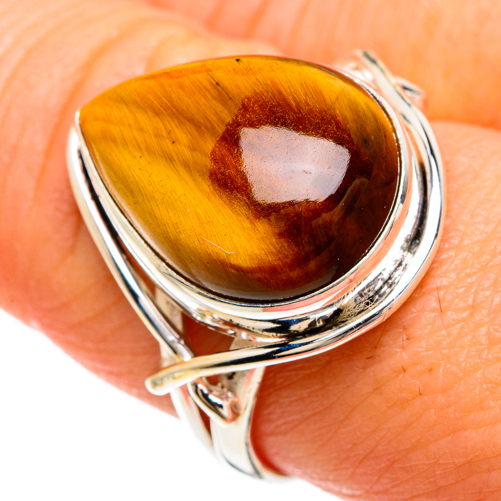 Tiger Eye Rings handcrafted by Ana Silver Co - RING85032