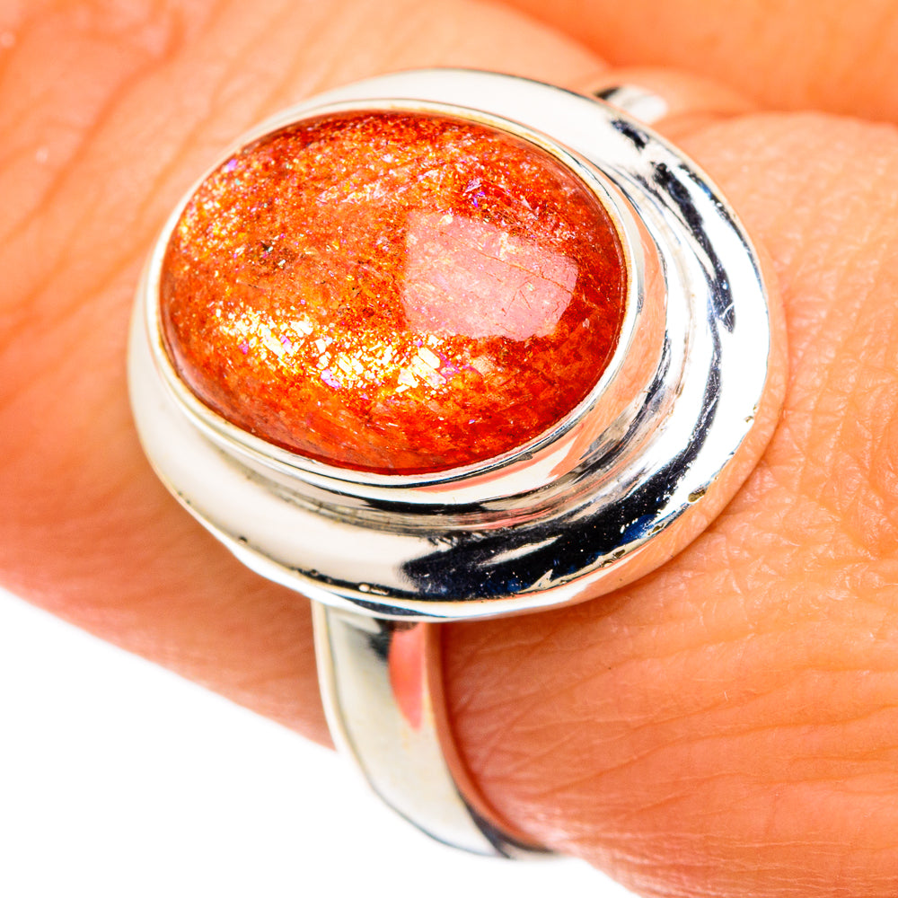 Sunstone Rings handcrafted by Ana Silver Co - RING85034