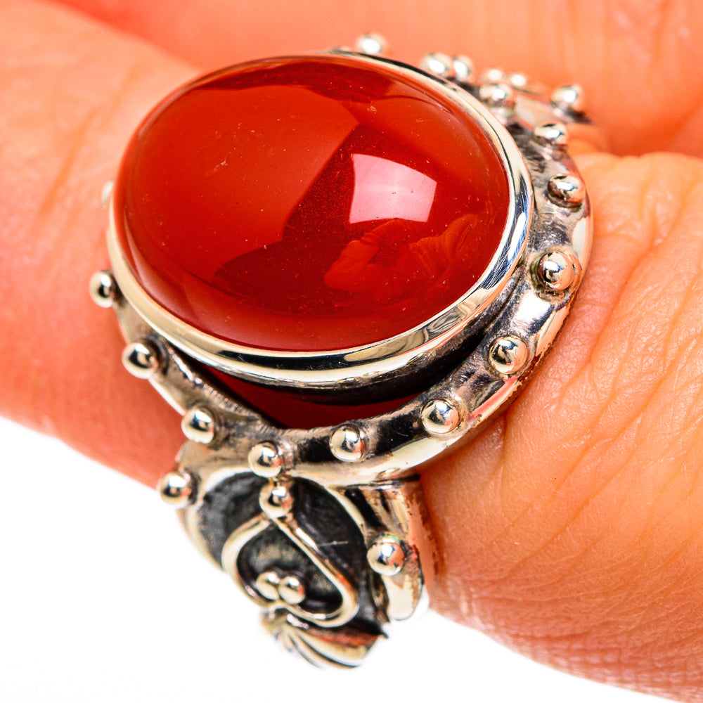 Carnelian Rings handcrafted by Ana Silver Co - RING85036