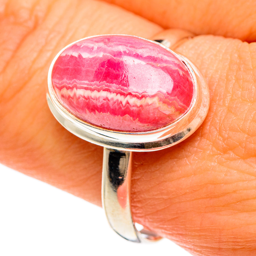 Rhodochrosite Rings handcrafted by Ana Silver Co - RING85037