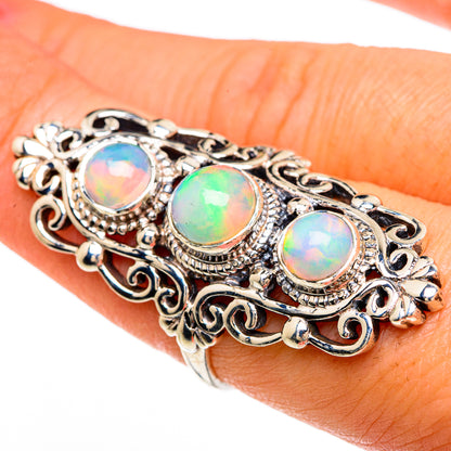 Ethiopian Opal Rings handcrafted by Ana Silver Co - RING85045