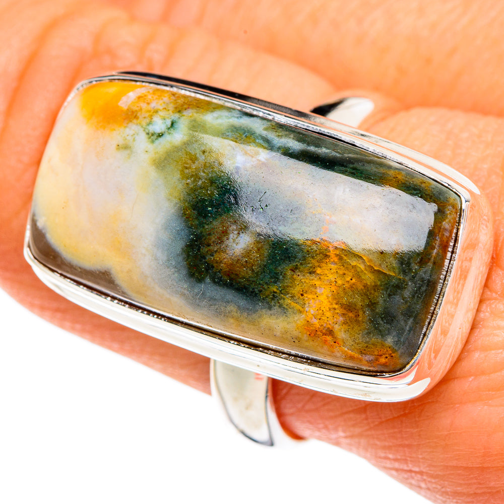 Ocean Jasper Rings handcrafted by Ana Silver Co - RING85053