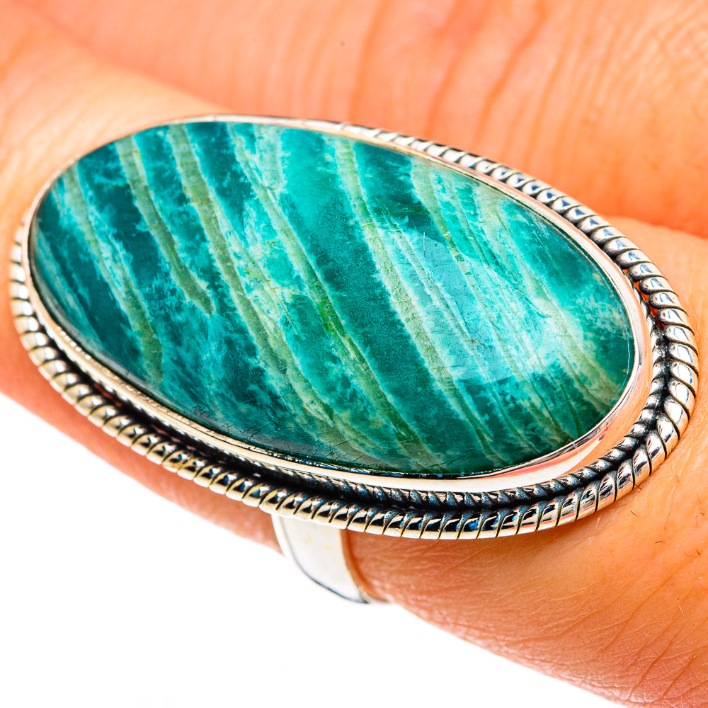 Amazonite Rings handcrafted by Ana Silver Co - RING85056