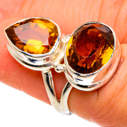 Mandarin Citrine Rings handcrafted by Ana Silver Co - RING85057
