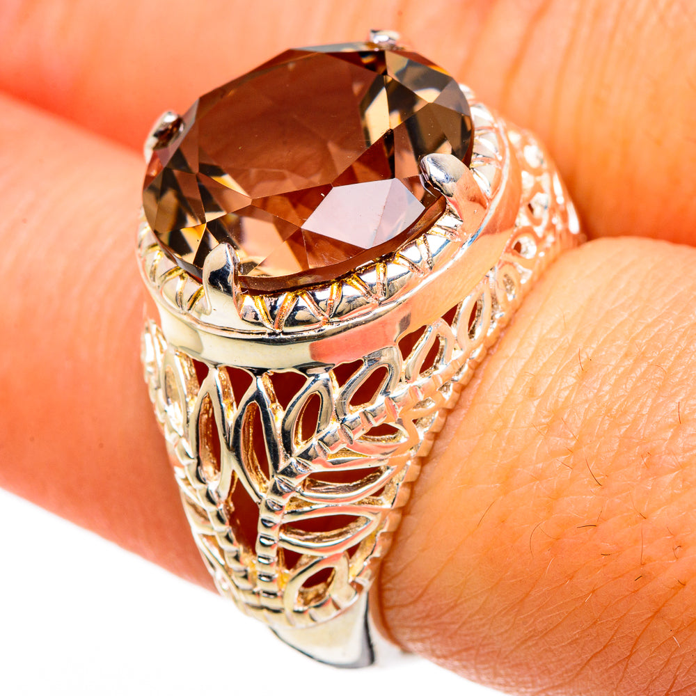 Smoky Quartz Rings handcrafted by Ana Silver Co - RING85058