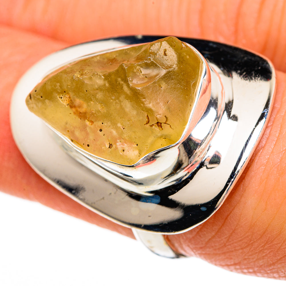 Libyan Glass Rings handcrafted by Ana Silver Co - RING85061