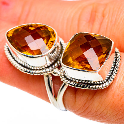 Mandarin Citrine Rings handcrafted by Ana Silver Co - RING85062