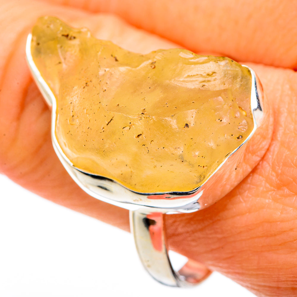 Libyan Glass Rings handcrafted by Ana Silver Co - RING85063