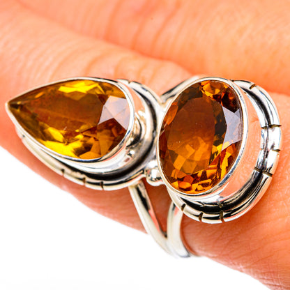 Mandarin Citrine Rings handcrafted by Ana Silver Co - RING85081