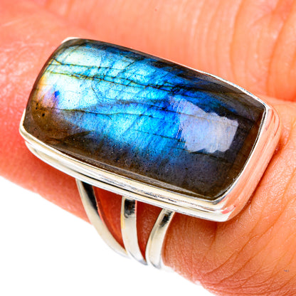 Labradorite Rings handcrafted by Ana Silver Co - RING85091