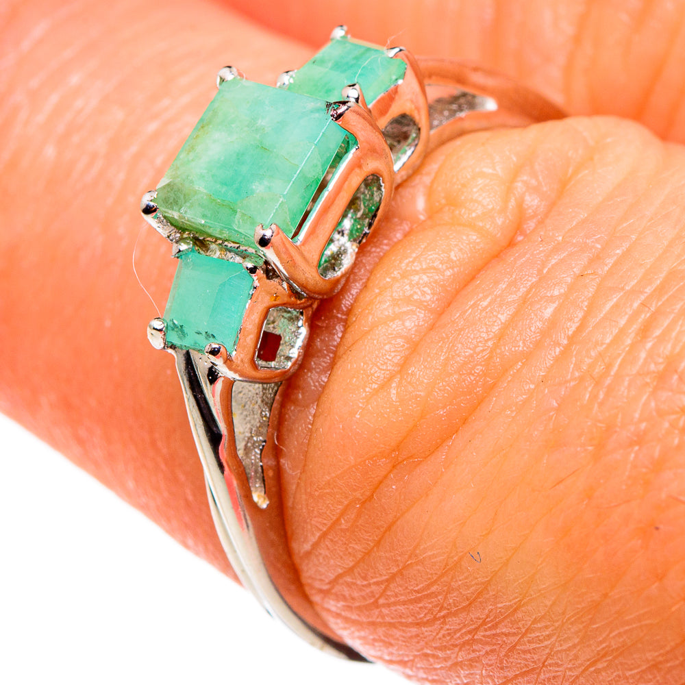 Emerald Rings handcrafted by Ana Silver Co - RING85098