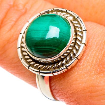 Malachite Rings handcrafted by Ana Silver Co - RING85100