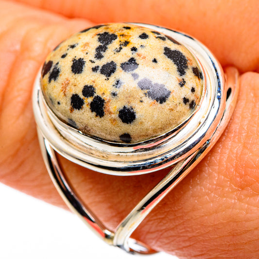 Dalmatian Jasper Rings handcrafted by Ana Silver Co - RING85101