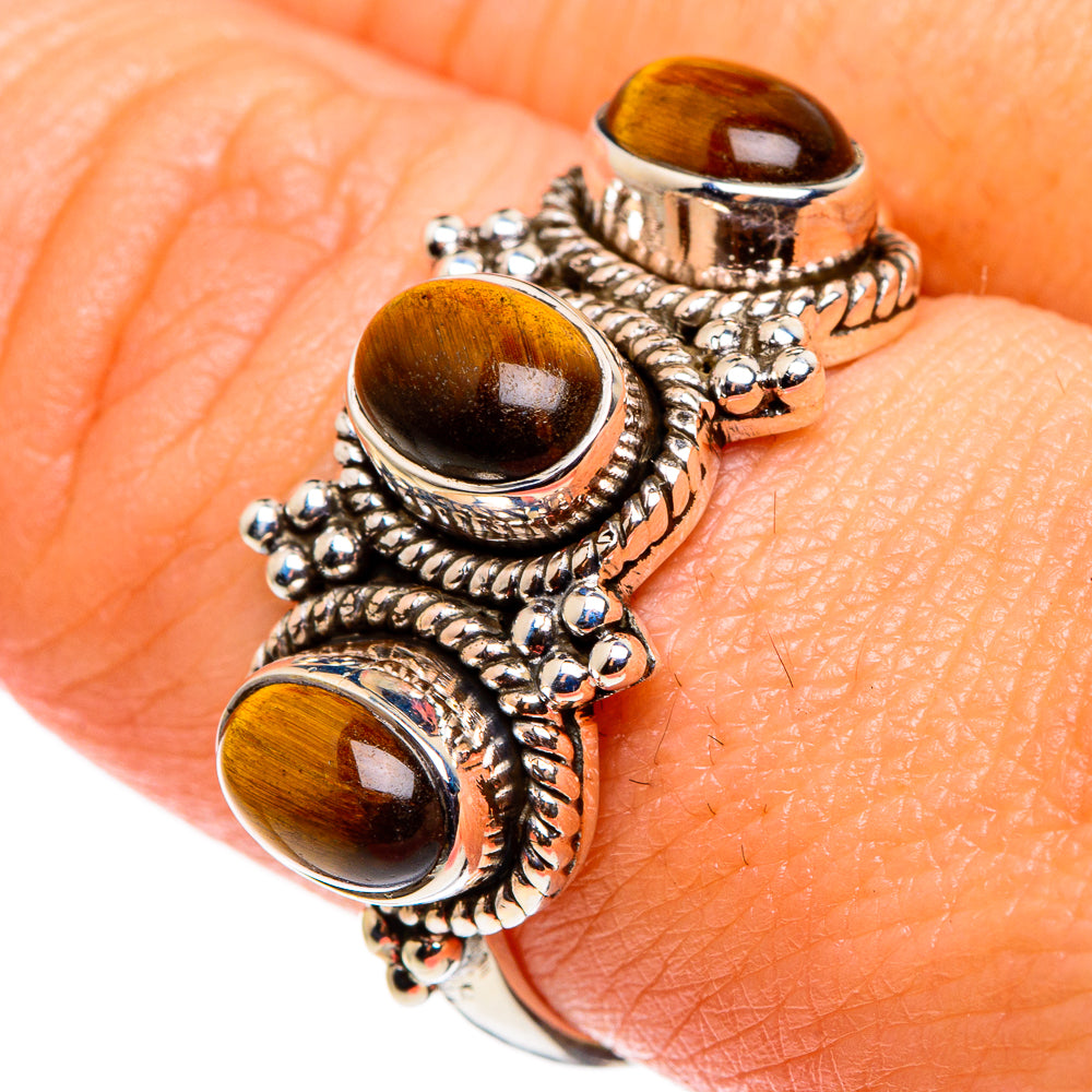 Tiger Eye Rings handcrafted by Ana Silver Co - RING85103