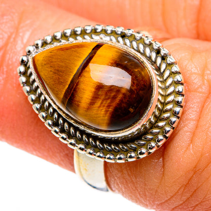 Tiger Eye Rings handcrafted by Ana Silver Co - RING85105