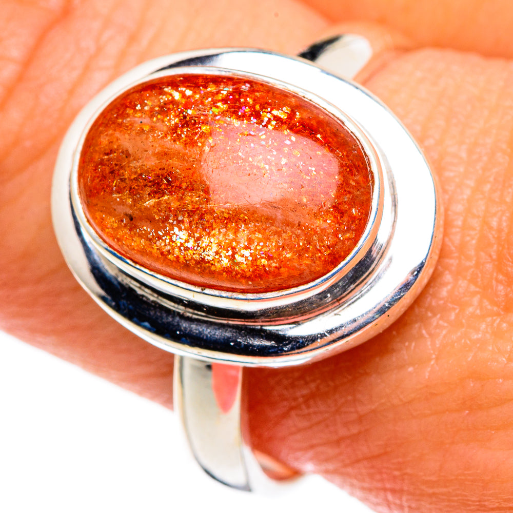 Sunstone Rings handcrafted by Ana Silver Co - RING85107