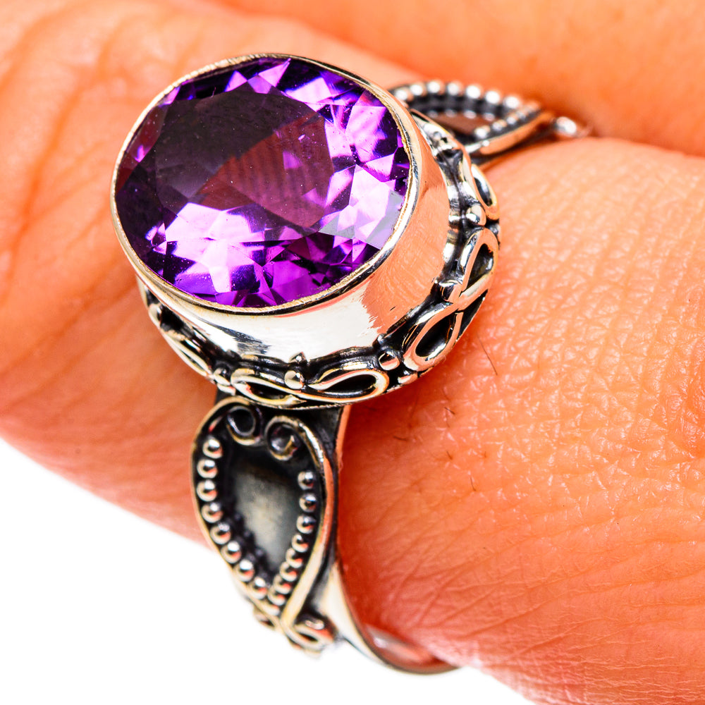 Amethyst Rings handcrafted by Ana Silver Co - RING85118