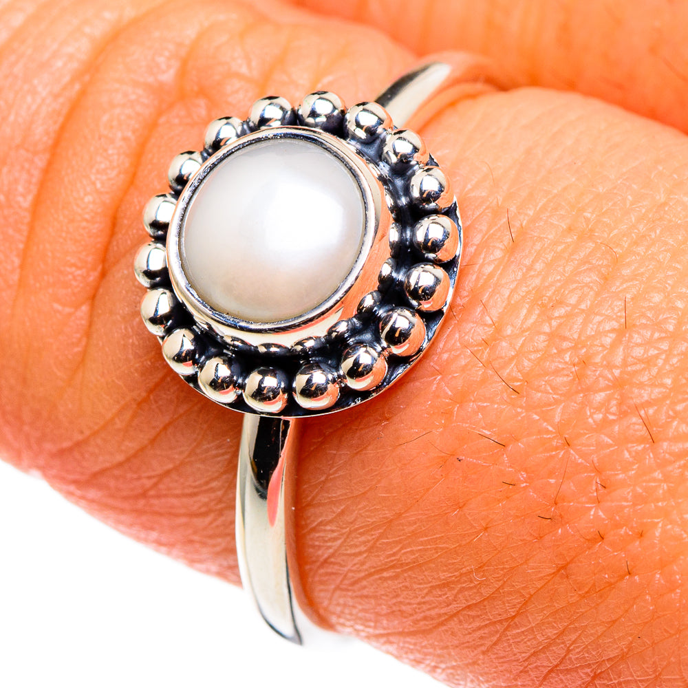 Cultured Pearl Rings handcrafted by Ana Silver Co - RING85127
