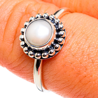 Cultured Pearl Rings handcrafted by Ana Silver Co - RING85127