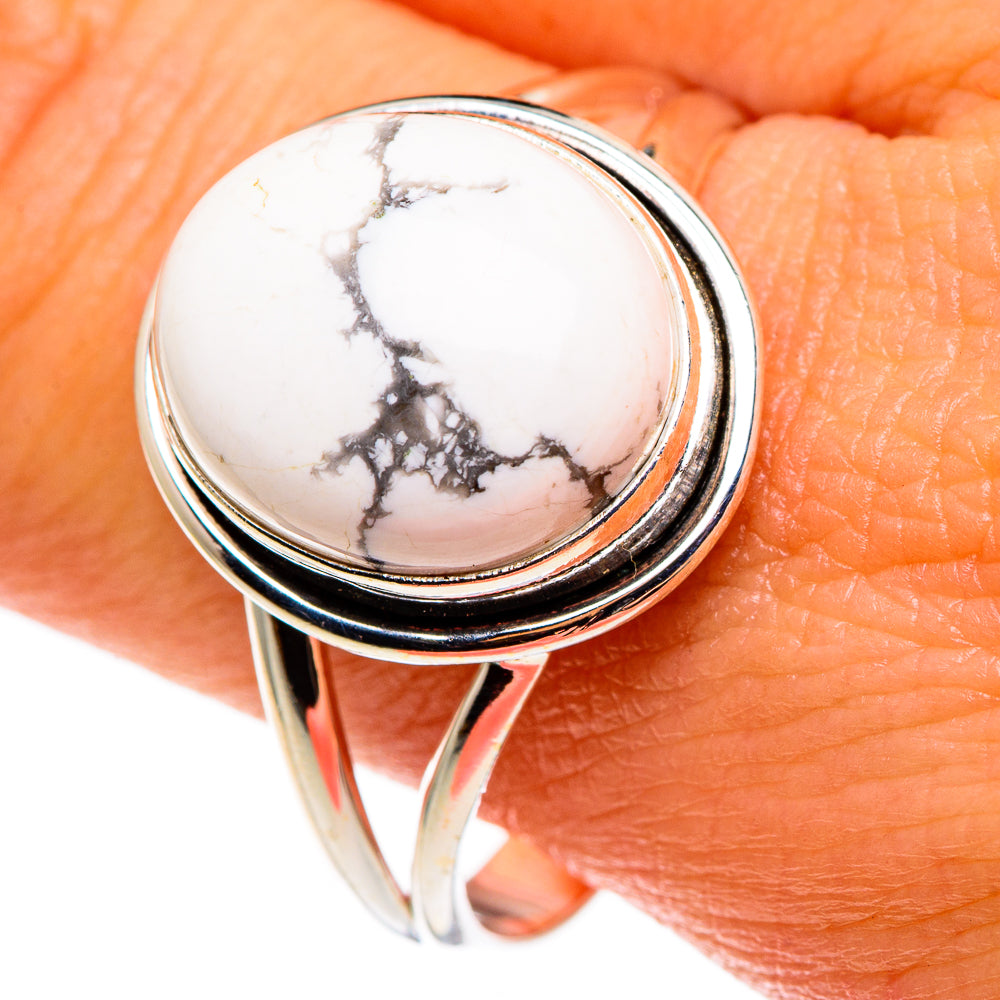 Howlite Rings handcrafted by Ana Silver Co - RING85130