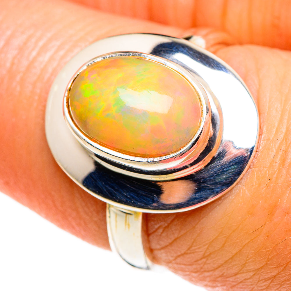Ethiopian Opal Rings handcrafted by Ana Silver Co - RING85135