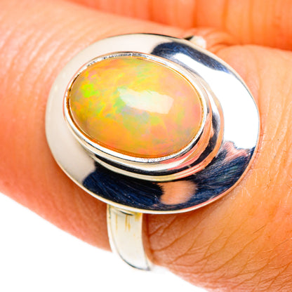Ethiopian Opal Rings handcrafted by Ana Silver Co - RING85135