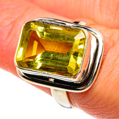 Lemon Quartz Rings handcrafted by Ana Silver Co - RING85139