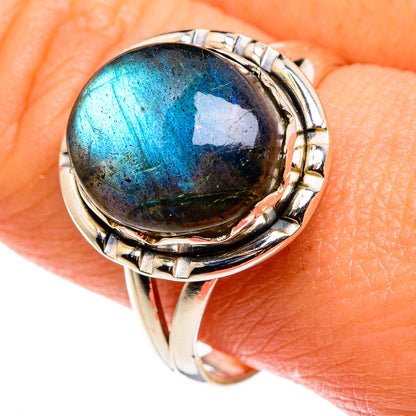 Labradorite Rings handcrafted by Ana Silver Co - RING85145
