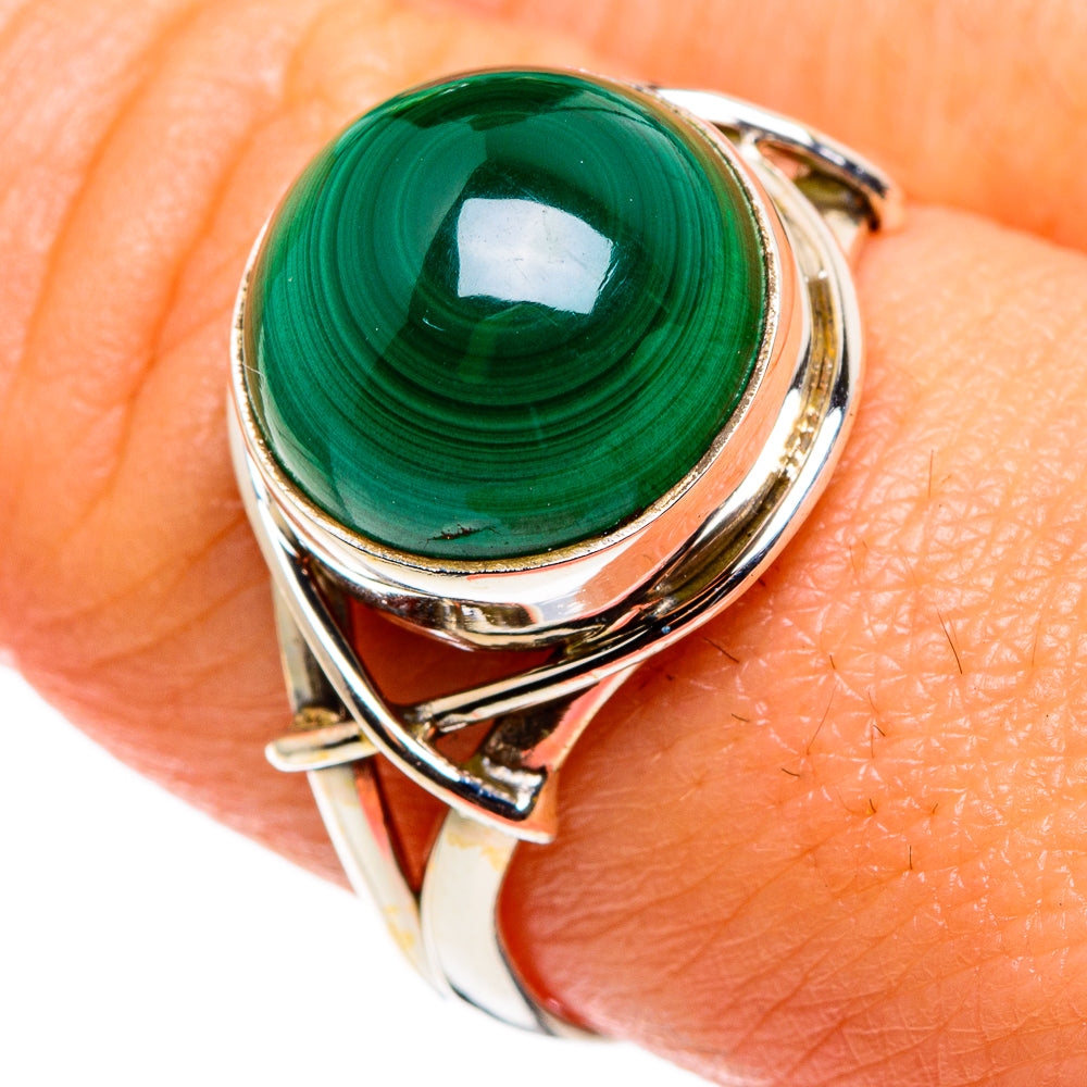 Malachite Rings handcrafted by Ana Silver Co - RING85147