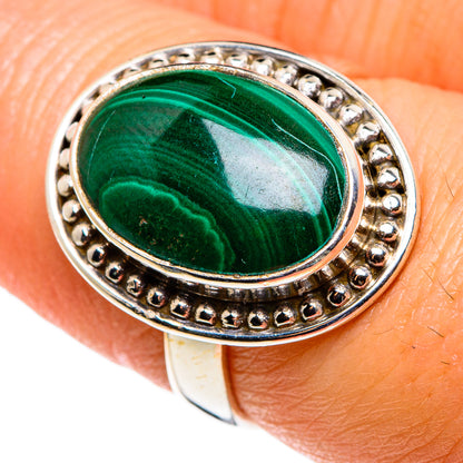 Malachite Rings handcrafted by Ana Silver Co - RING85148