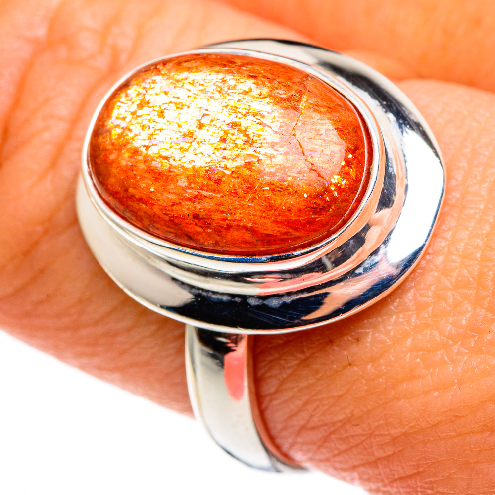 Sunstone Rings handcrafted by Ana Silver Co - RING85157