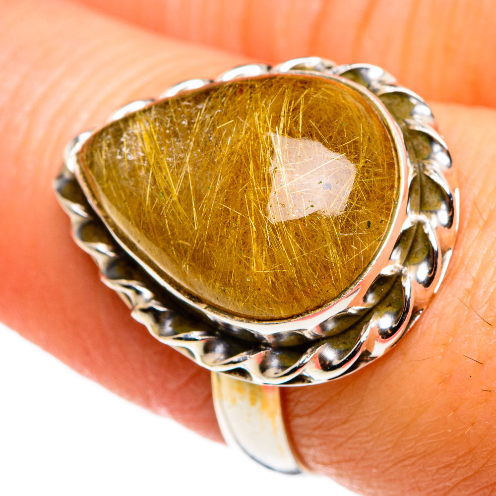 Rutilated Quartz Rings handcrafted by Ana Silver Co - RING85169